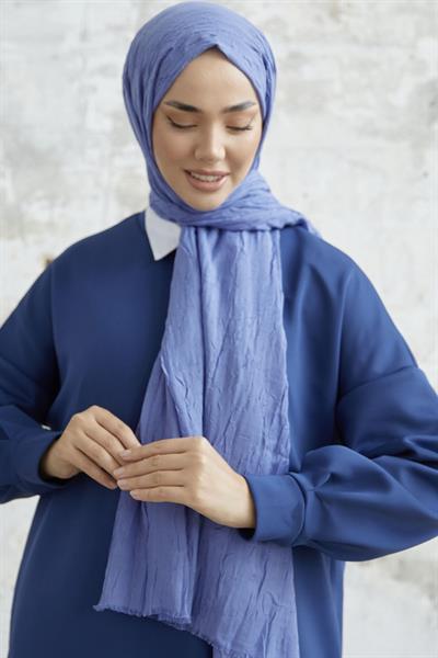 Levi Bambu Kraş Şal - Mavi