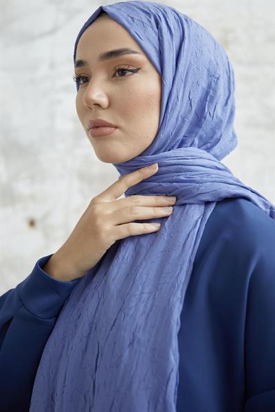 Levi Bambu Kraş Şal - Mavi