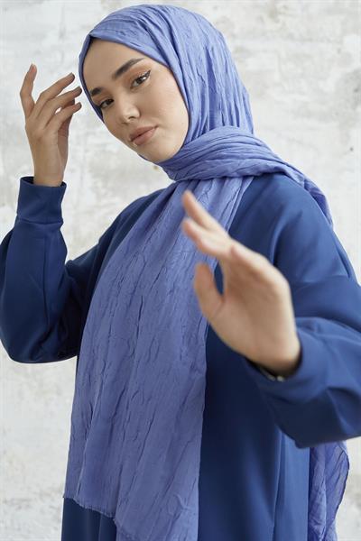 Levi Bambu Kraş Şal - Mavi