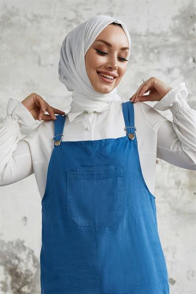 Lindy Askılı İndigo Salopet