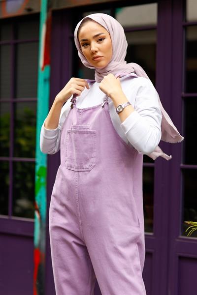 Lindy Askılı Lila Salopet