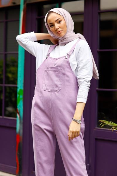 Lindy Askılı Lila Salopet