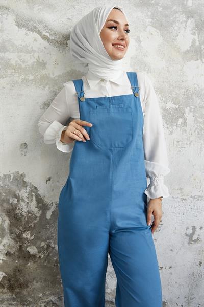 Lindy Askılı Mavi Salopet
