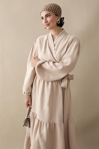 Modal Cupra Bolero Etekli Bej Takım