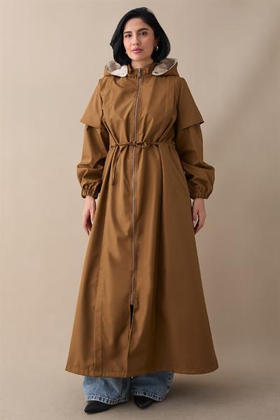 Molera İçi Kürklü Kaban - Taba