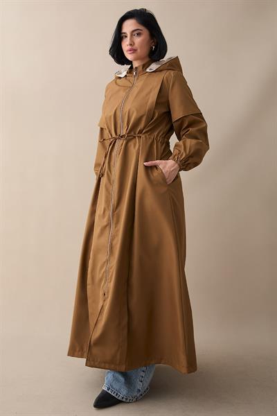 Molera İçi Kürklü Kaban - Taba