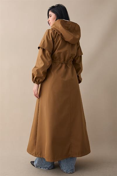 Molera İçi Kürklü Kaban - Taba