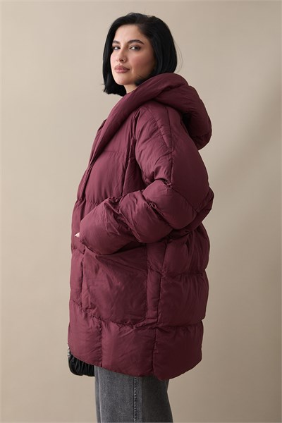 Mona Salaş Şişme Mont - Bordo