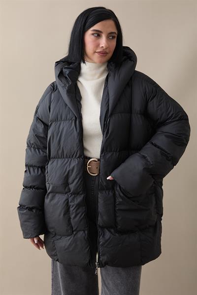 Mona Salaş Şişme Mont - Siyah