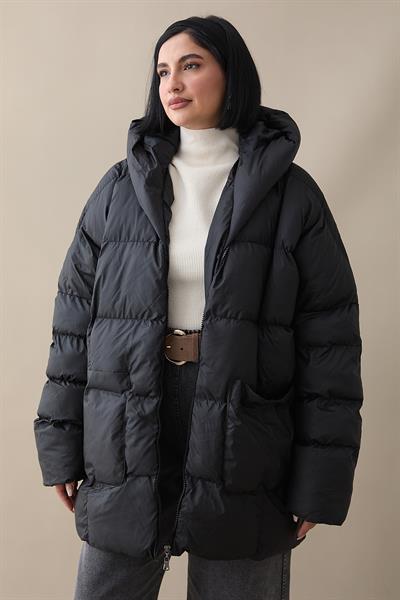 Mona Salaş Şişme Mont - Siyah