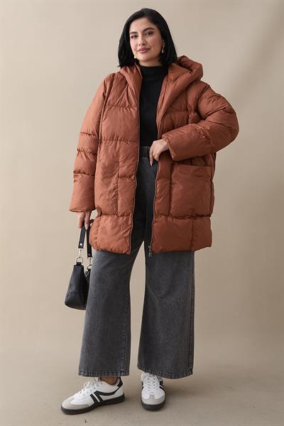 Mona Salaş Şişme Mont - Taba