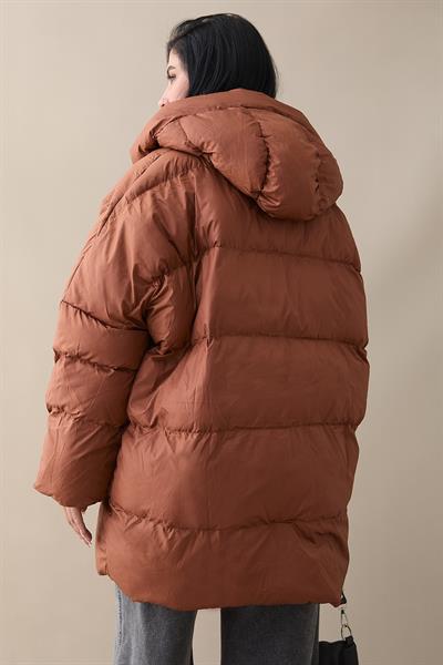 Mona Salaş Şişme Mont - Taba