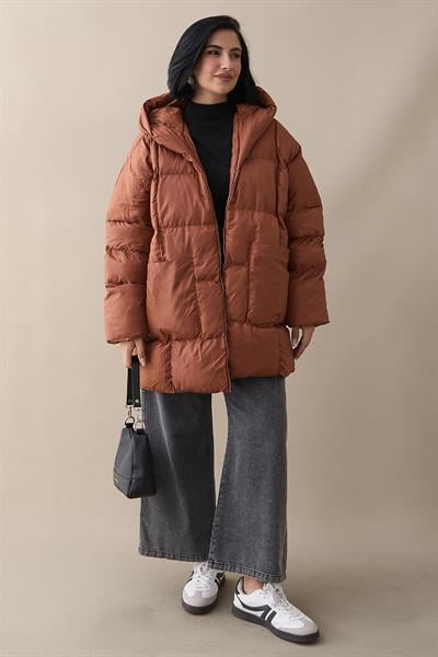 Mona Salaş Şişme Mont - Taba