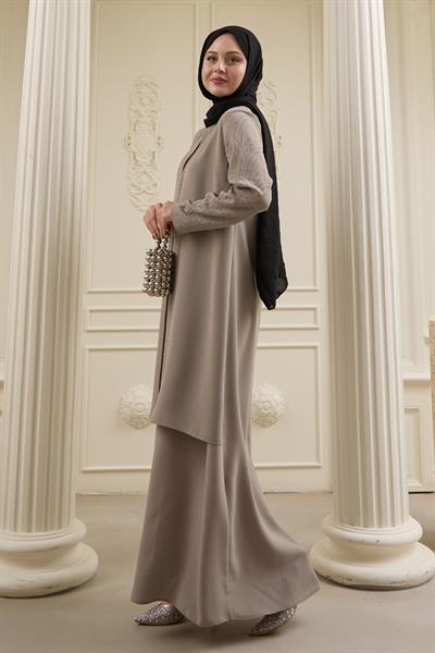 Nakışlı Kapak Detay Taş Ferace