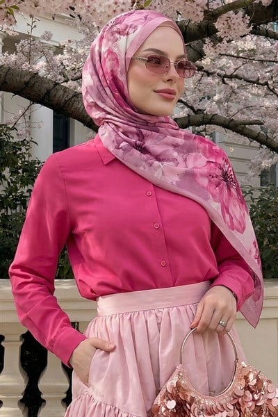 Nilda Basic Fuşya Gömlek