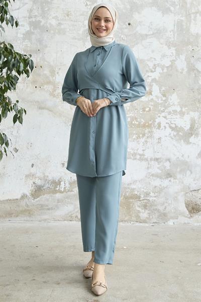 Önden Bağlamalı Mint İkili Takım