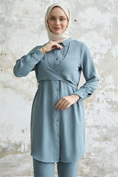 Önden Bağlamalı Mint İkili Takım