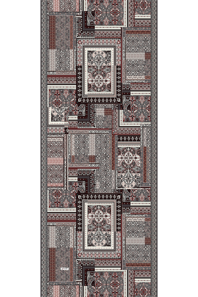 Paisley Desen Soft Pamuk Şal Bordo