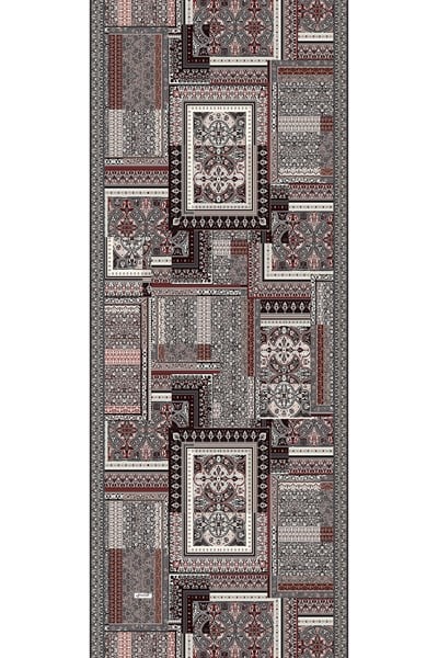 Paisley Desen Soft Pamuk Şal Bordo
