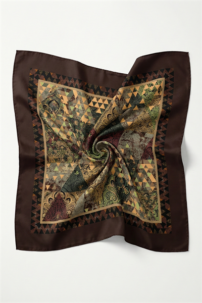 Paisley Desenli Bordo Soft Pamuk Eşarp