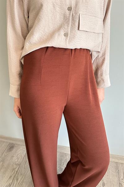 Pensli Palazzo Acı Kahve  Pantolon