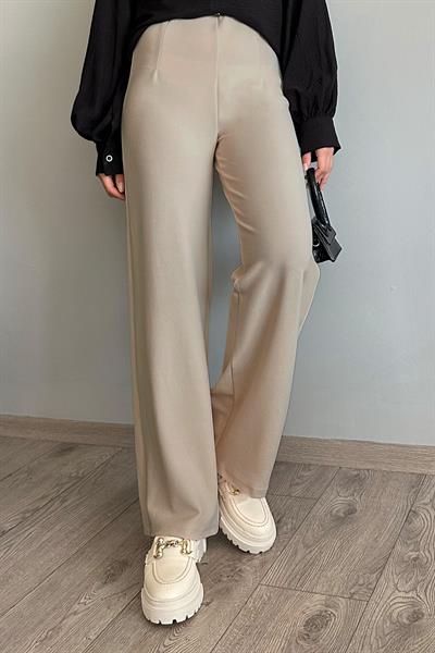 Pensli Palazzo Bej Pantolon