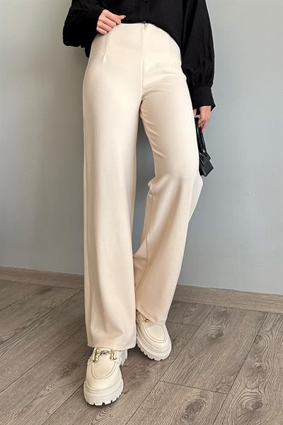 Pensli Palazzo Ekru Pantolon