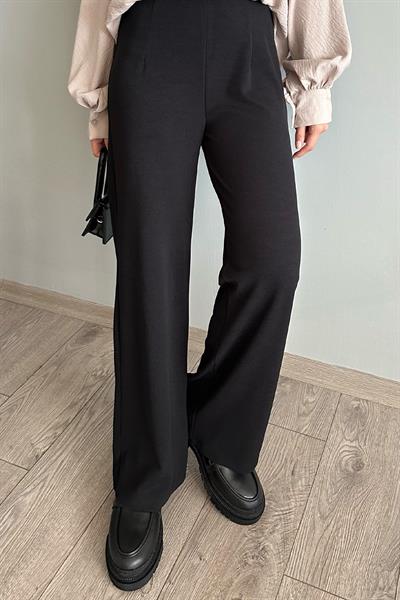 Pensli Palazzo Siyah Pantolon