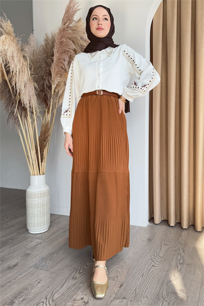 Piliseli Scuba Krep Kiremit Etek