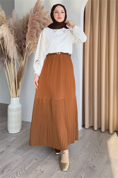 Piliseli Scuba Krep Kiremit Etek