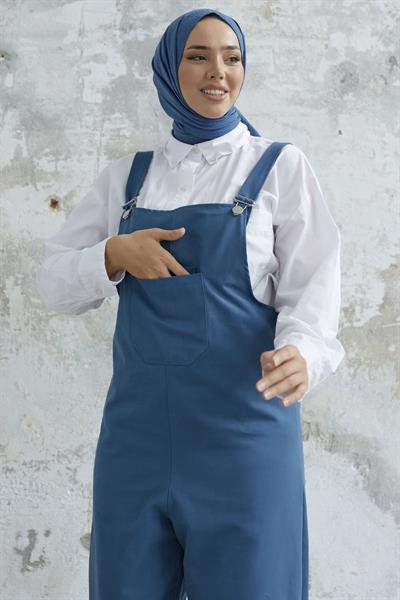 Renia Bol Paça İndigo Salopet