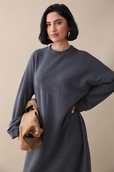 Salaş Antrasit Selanik Elbise