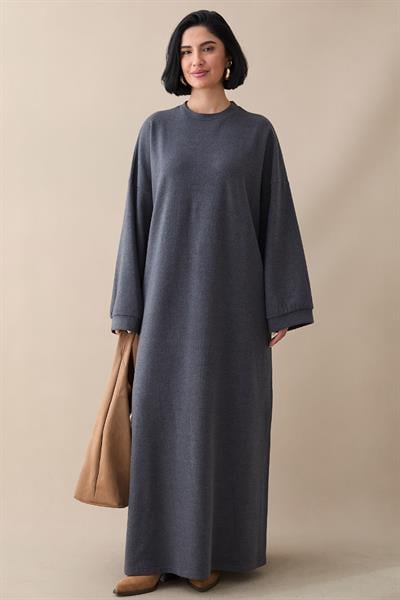 Salaş Antrasit Selanik Elbise
