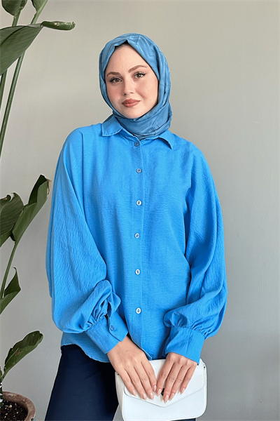 Salaş Basic Mavi Gömlek