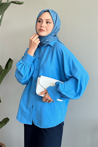 Salaş Basic Mavi Gömlek