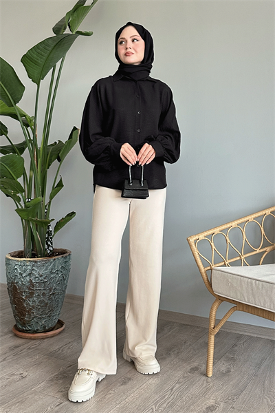 Salaş Basic Siyah Gömlek