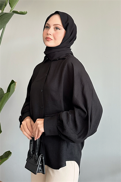 Salaş Basic Siyah Gömlek
