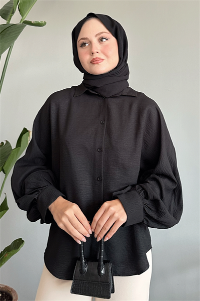 Salaş Basic Siyah Gömlek