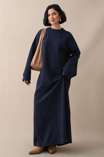 Salaş Lacivert Selanik Elbise