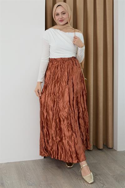 Saten Kraş Taba Etek