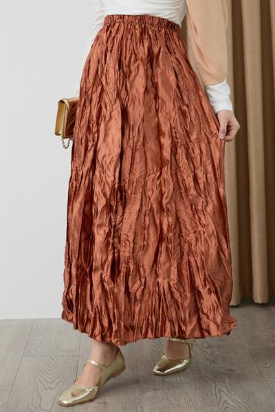 Saten Kraş Taba Etek