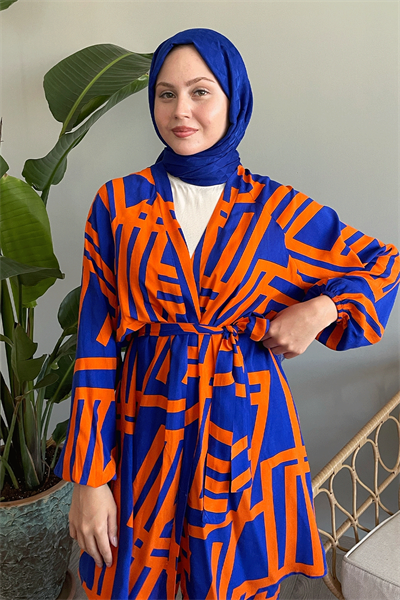 Şeritli İkili Oranj Viskon Takım