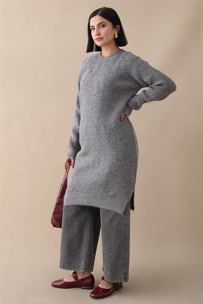 Simli Fitilli Antrasit Tunik