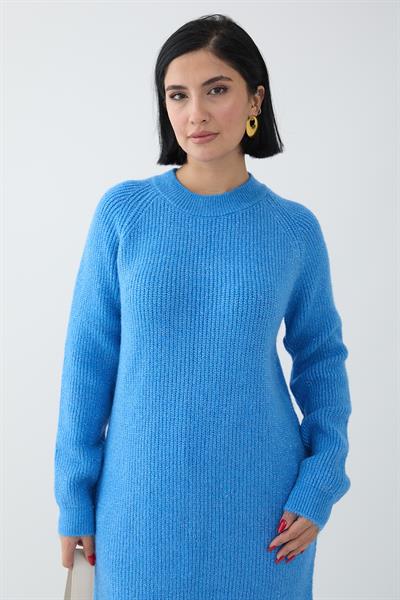 Simli Fitilli Mavi Tunik