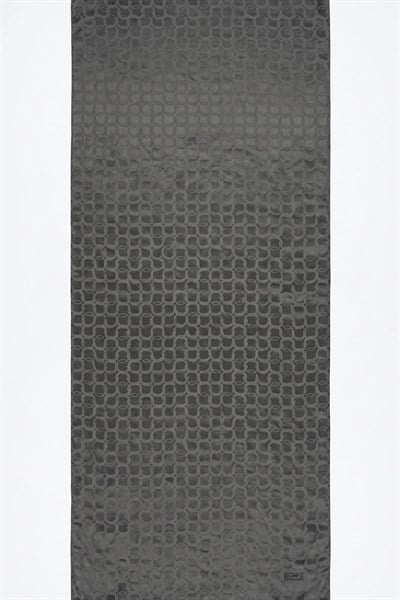 Soft Oval Desenli Antrasit Jakar Şal