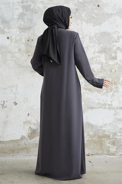 Taş Roba Detaylı Antrasit Ferace