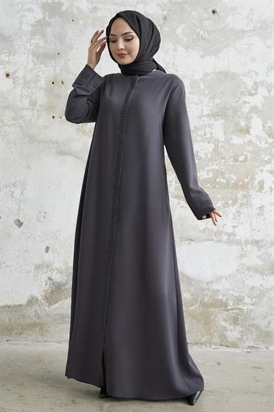 Taş Roba Detaylı Antrasit Ferace