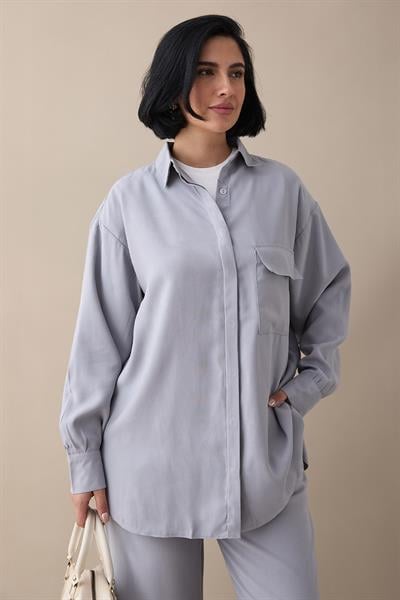 Tek Cepli Gizli Patlı Gri İkili Takım