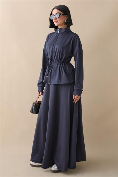 Tünel Kemerli Etekli Lacivert Scuba Takım