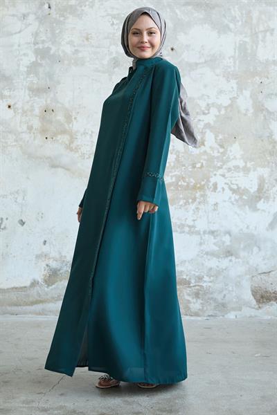 Yaka ve Ön Robası Taşlı  Petrol Ferace